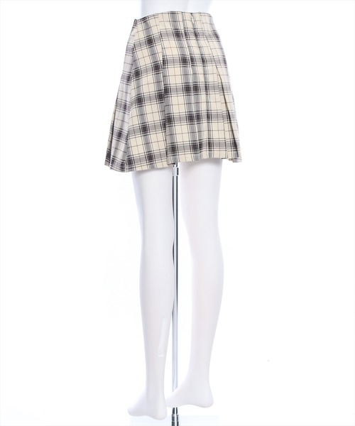 clear(クリア)の「チェック柄ボックスプリーツスカート≪2024SS新作≫(スカート・レディース・グレー/アイボリー・S/M)」の16枚目の写真