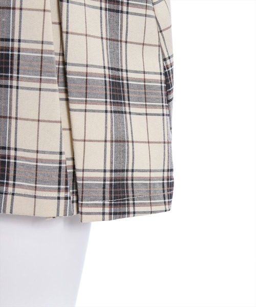 clear(クリア)の「チェック柄ボックスプリーツスカート≪2024SS新作≫(スカート・レディース・グレー/アイボリー・S/M)」の20枚目の写真