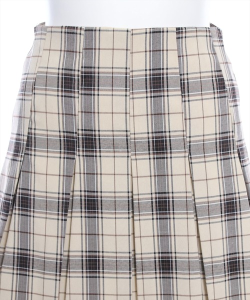 clear(クリア)の「チェック柄ボックスプリーツスカート≪2024SS新作≫(スカート・レディース・グレー/アイボリー・S/M)」の18枚目の写真