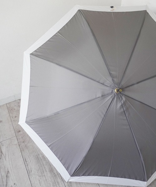 Port（ポート）の「【 Port / ポート 】 くすみ バイカラー 雨傘 / ジャンプ式 長傘 （ 60cm ）（長傘・レディース・バイオレット/ミント/チャコールグレー/グレイッシュベージュ/ピンクベージュ/サックスブルー・FREE）」の9枚目の写真