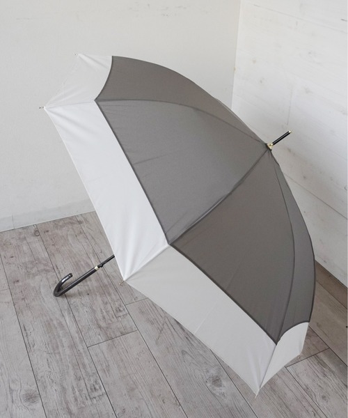 Port（ポート）の「【 Port / ポート 】 くすみ バイカラー 雨傘 / ジャンプ式 長傘 （ 60cm ）（長傘・レディース・バイオレット/ミント/チャコールグレー/グレイッシュベージュ/ピンクベージュ/サックスブルー・FREE）」の10枚目の写真