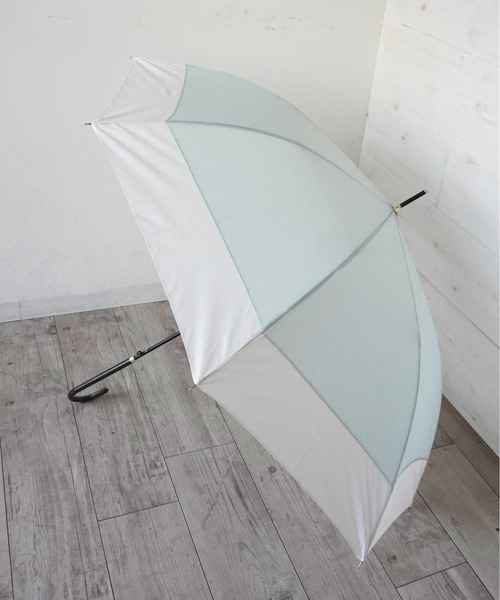 Port（ポート）の「【 Port / ポート 】 くすみ バイカラー 雨傘 / ジャンプ式 長傘 （ 60cm ）（長傘・レディース・バイオレット/ミント/チャコールグレー/グレイッシュベージュ/ピンクベージュ/サックスブルー・FREE）」の12枚目の写真