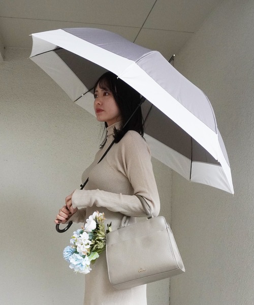 Port（ポート）の「【 Port / ポート 】 くすみ バイカラー 雨傘 / ジャンプ式 長傘 （ 60cm ）（長傘・レディース・バイオレット/ミント/チャコールグレー/グレイッシュベージュ/ピンクベージュ/サックスブルー・FREE）」の18枚目の写真