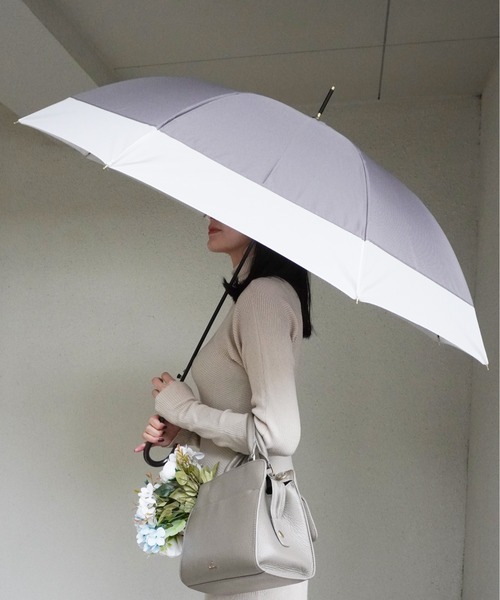 Port（ポート）の「【 Port / ポート 】 くすみ バイカラー 雨傘 / ジャンプ式 長傘 （ 60cm ）（長傘・レディース・バイオレット/ミント/チャコールグレー/グレイッシュベージュ/ピンクベージュ/サックスブルー・FREE）」の19枚目の写真