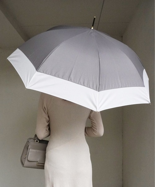 Port（ポート）の「【 Port / ポート 】 くすみ バイカラー 雨傘 / ジャンプ式 長傘 （ 60cm ）（長傘・レディース・バイオレット/ミント/チャコールグレー/グレイッシュベージュ/ピンクベージュ/サックスブルー・FREE）」の20枚目の写真