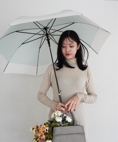 Port（ポート）の「【 Port / ポート 】 くすみ バイカラー 雨傘 / ジャンプ式 長傘 （ 60cm ）（長傘・レディース・バイオレット/ミント/チャコールグレー/グレイッシュベージュ/ピンクベージュ/サックスブルー・FREE）」の22枚目の写真