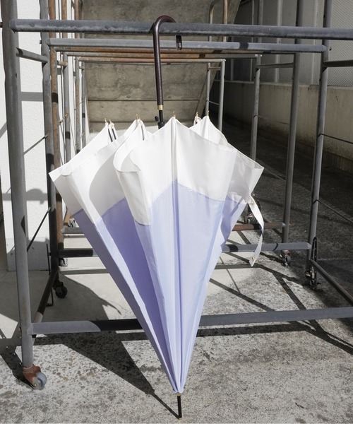 Port（ポート）の「【 Port / ポート 】 くすみ バイカラー 雨傘 / ジャンプ式 長傘 （ 60cm ）（長傘・レディース・バイオレット/ミント/チャコールグレー/グレイッシュベージュ/ピンクベージュ/サックスブルー・FREE）」の16枚目の写真