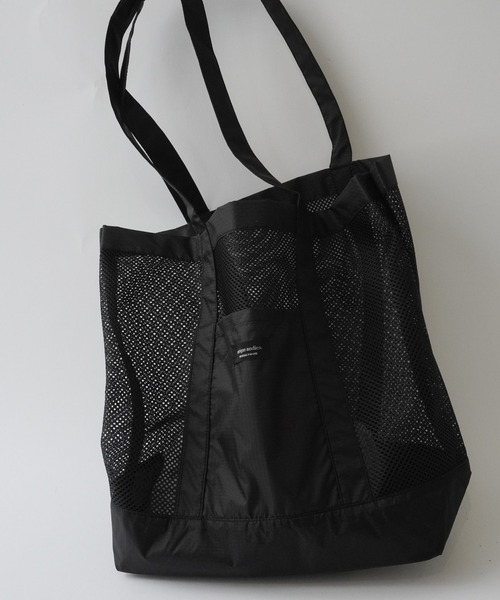 United Athle（ユナイテッドアスレ）の「【 UNITED ATHLE / ユナイテッドアスレ 】 antique andico ライトナイロン リップストップ メッシュ トートバッグ（トートバッグ・レディース・ベージュ/ブラック/カーキ・FREE）」の7枚目の写真