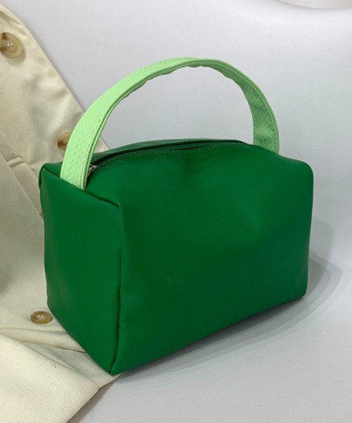 セール】Pochi Pouch/ハンドル付き ボックス カラーポーチ