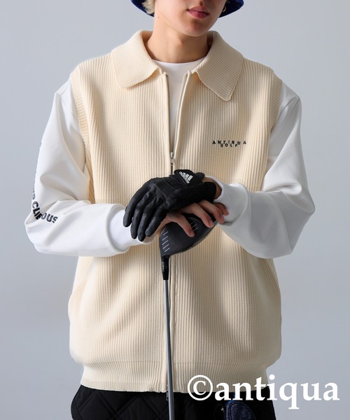 antiqua（アンティカ）の「スポンジニットベスト（ベスト・レディース・アイボリー/ブラック・M/L）」の11枚目の写真