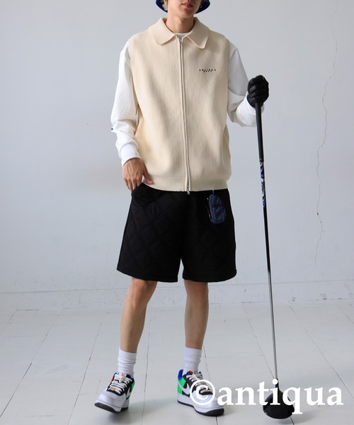 antiqua（アンティカ）の「スポンジニットベスト（ベスト・レディース・アイボリー/ブラック・M/L）」の12枚目の写真