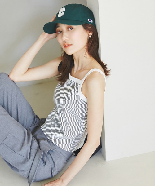 ROPE' PICNIC(ロペピクニック)の「クロップドテレコタンクインナー(タンクトップ・レディース・ブラック/グレー/ホワイト系その他/キナリ・38)」の17枚目の写真