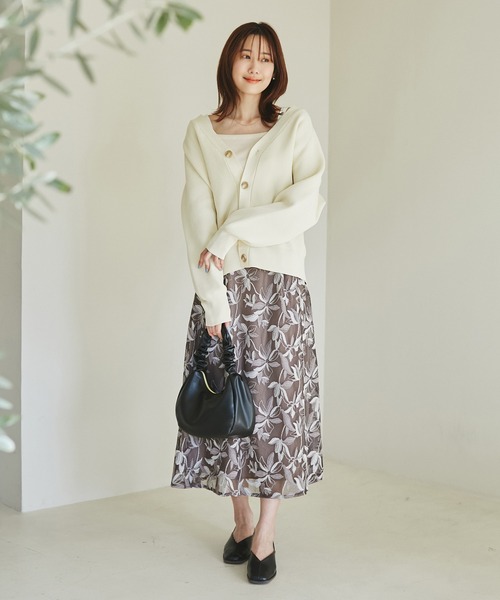 ROPE' PICNIC(ロペピクニック)の「クロップドテレコタンクインナー(タンクトップ・レディース・ブラック/グレー/ホワイト系その他/キナリ・38)」の18枚目の写真