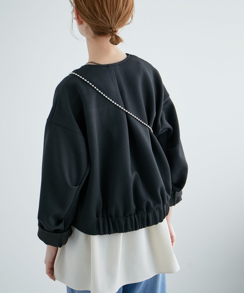 ROPÉ エレガンスジャガードブルゾン ROPÉ エレガンスジャガードブルゾン