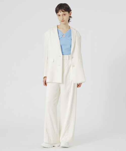 LOVELESS（ラブレス）の「【セットアップ対応】オックスリネーラジャケット（テーラードジャケット・レディース・ベージュ系その他/オフホワイト・34/36）」の3枚目の写真