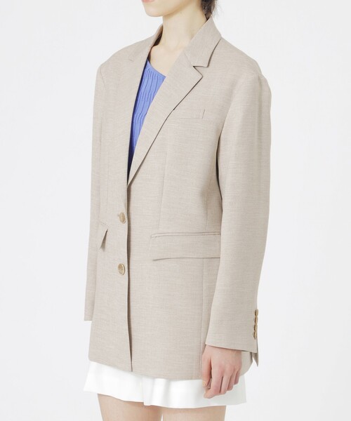 LOVELESS（ラブレス）の「【セットアップ対応】オックスリネーラジャケット（テーラードジャケット・レディース・ベージュ系その他/オフホワイト・34/36）」の7枚目の写真