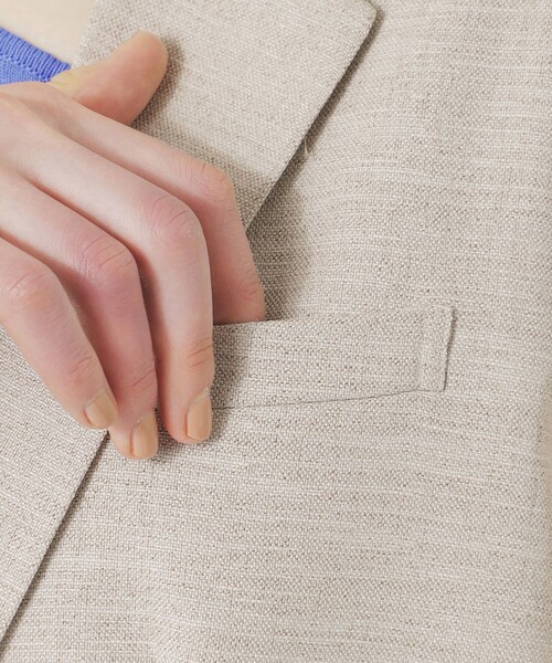 LOVELESS（ラブレス）の「【セットアップ対応】オックスリネーラジャケット（テーラードジャケット・レディース・ベージュ系その他/オフホワイト・34/36）」の9枚目の写真