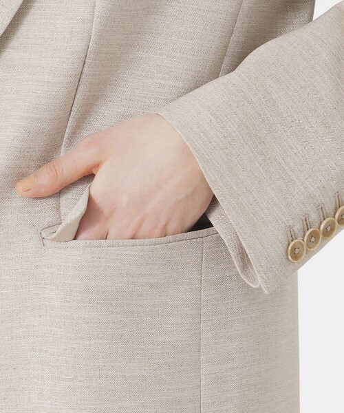 LOVELESS（ラブレス）の「【セットアップ対応】オックスリネーラジャケット（テーラードジャケット・レディース・ベージュ系その他/オフホワイト・34/36）」の10枚目の写真