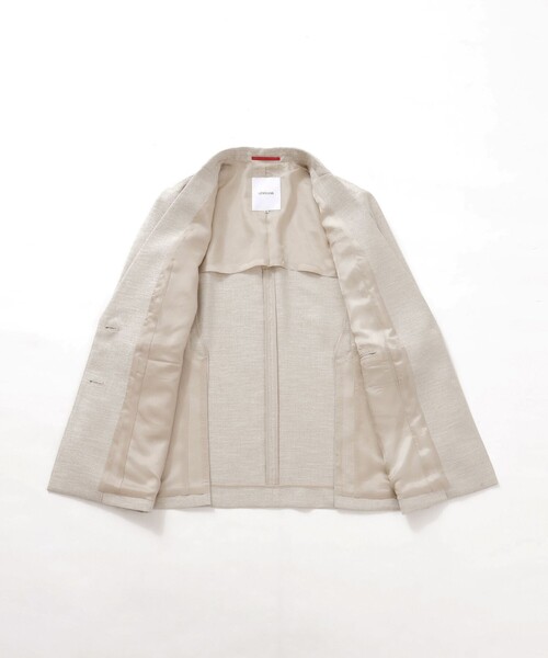 LOVELESS（ラブレス）の「【セットアップ対応】オックスリネーラジャケット（テーラードジャケット・レディース・ベージュ系その他/オフホワイト・34/36）」の13枚目の写真