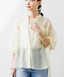 シアー前後差シャツ