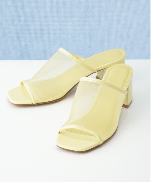 NANO universe（ナノユニバース）の「チャンキーヒールメッシュサンダル（サンダル・レディース・ブラック/イエロー・36/37/38）」の10枚目の写真