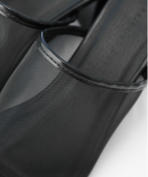 NANO universe（ナノユニバース）の「チャンキーヒールメッシュサンダル（サンダル・レディース・ブラック/イエロー・36/37/38）」の4枚目の写真