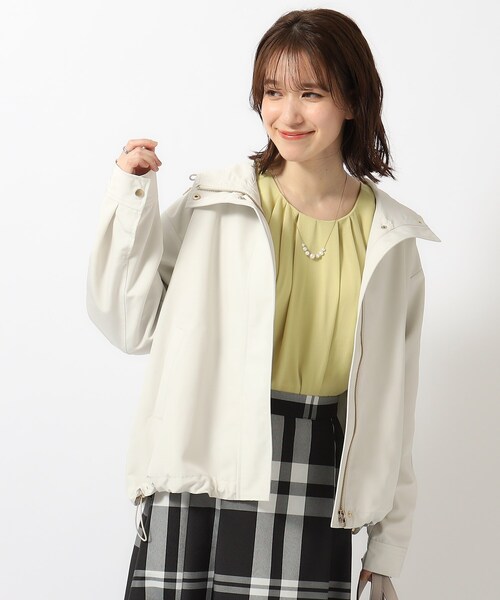 DRESKIP（ドレスキップ）の「◆【防花粉／撥水】かわいいもかっこいいも叶える 欲張りマンパ（ブルゾン・レディース・アイボリー/ブルー/ベージュ/ネイビー・02/03/04）」の5枚目の写真