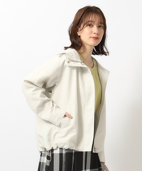 DRESKIP（ドレスキップ）の「◆【防花粉／撥水】かわいいもかっこいいも叶える 欲張りマンパ（ブルゾン・レディース・アイボリー/ブルー/ベージュ/ネイビー・02/03/04）」の6枚目の写真