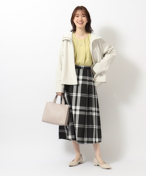 DRESKIP（ドレスキップ）の「◆【防花粉／撥水】かわいいもかっこいいも叶える 欲張りマンパ（ブルゾン・レディース・アイボリー/ブルー/ベージュ/ネイビー・02/03/04）」の8枚目の写真