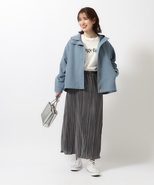 DRESKIP（ドレスキップ）の「◆【防花粉／撥水】かわいいもかっこいいも叶える 欲張りマンパ（ブルゾン・レディース・アイボリー/ブルー/ベージュ/ネイビー・02/03/04）」の22枚目の写真