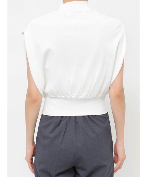 LAGUNAMOON(ラグナムーン)の「タックスリーブニットプルオーバー(ニット/セーター・レディース・ホワイト/ブラック/ブルー・FREE)」の6枚目の写真