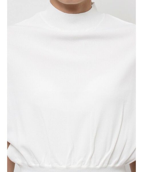 LAGUNAMOON(ラグナムーン)の「タックスリーブニットプルオーバー(ニット/セーター・レディース・ホワイト/ブラック/ブルー・FREE)」の7枚目の写真