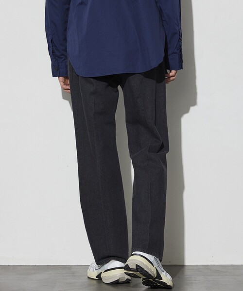 Firsthand（ファーストハンド）の「Firsthand/ファーストハンド オゾン加工ブラックデニム / センタープレス フレアデニムパンツ（デニムパンツ・メンズ・ブラック・MEDIUM/LARGE）」の19枚目の写真