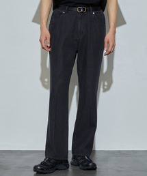 Firsthand | Firsthand/ファーストハンド オゾン加工ブラックデニム / センタープレス フレアデニムパンツ(デニムパンツ)