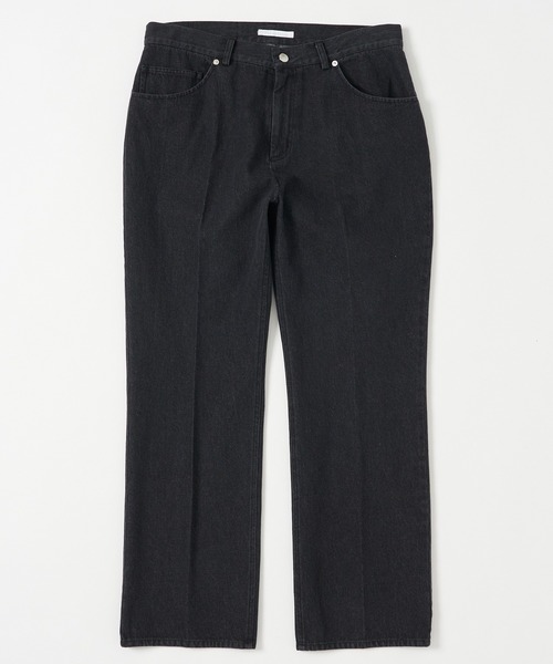 Firsthand（ファーストハンド）の「Firsthand/ファーストハンド オゾン加工ブラックデニム / センタープレス フレアデニムパンツ（デニムパンツ・メンズ・ブラック・MEDIUM/LARGE）」の20枚目の写真