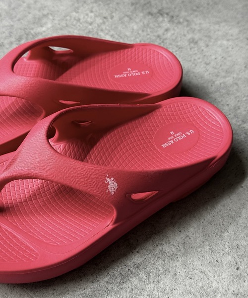 U.S. POLO ASSN.（ユーエスポロアッスン）の「【U.S. POLO ASSN.】超軽量！EVA素材クッションサンダル（サンダル・レディース・ピンク/ホワイト/サックスブルー/ブラック・L/M/S）」の11枚目の写真