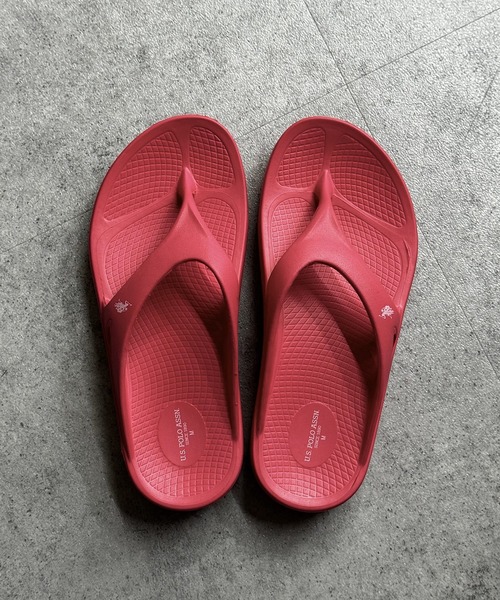 U.S. POLO ASSN.（ユーエスポロアッスン）の「【U.S. POLO ASSN.】超軽量！EVA素材クッションサンダル（サンダル・レディース・ピンク/ホワイト/サックスブルー/ブラック・L/M/S）」の12枚目の写真