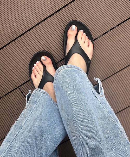 U.S. POLO ASSN.（ユーエスポロアッスン）の「【U.S. POLO ASSN.】超軽量！EVA素材クッションサンダル（サンダル・レディース・ピンク/ホワイト/サックスブルー/ブラック・L/M/S）」の13枚目の写真