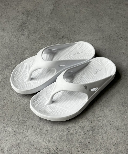 U.S. POLO ASSN.（ユーエスポロアッスン）の「【U.S. POLO ASSN.】超軽量！EVA素材クッションサンダル（サンダル・レディース・ピンク/ホワイト/サックスブルー/ブラック・L/M/S）」の16枚目の写真