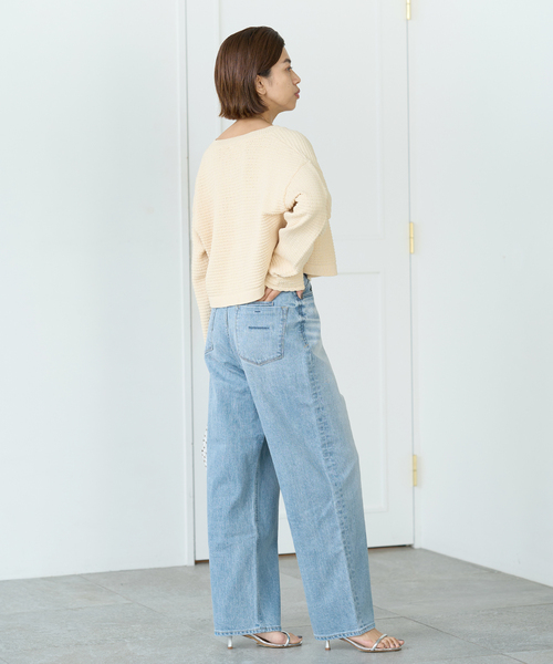IENA YANUK ルーズストレート”JOAN” ライトブルー　21 IENA YANUK ルーズストレート”JOAN” ライトブルー 21 ルーズ