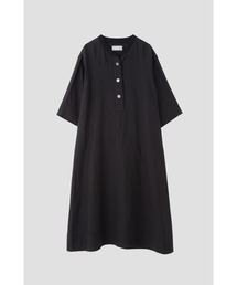 MARGARET HOWELL リネンワンピース Fサイズ Vネック ブラック 新品タグ付 MARGARET HOWELL マーガレットハウエル リネンシルク