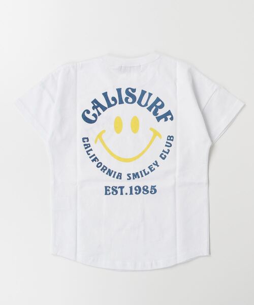 ムラサキスポーツ（ムラサキスポーツ）の「CALIFORNIA T-SHIRTS/カリフォルニア キッズ Tシャツ PTEE 242CF3ST193（Tシャツ/カットソー・キッズ・ホワイト×ピンク/ネイビー/グリーン/ホワイト×イエロー・130cm/140cm/150cm/160cm）」の5枚目の写真