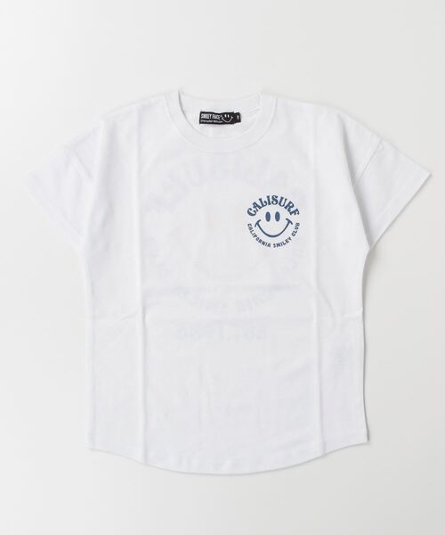 ムラサキスポーツ（ムラサキスポーツ）の「CALIFORNIA T-SHIRTS/カリフォルニア キッズ Tシャツ PTEE 242CF3ST193（Tシャツ/カットソー・キッズ・ホワイト×ピンク/ネイビー/グリーン/ホワイト×イエロー・130cm/140cm/150cm/160cm）」の10枚目の写真