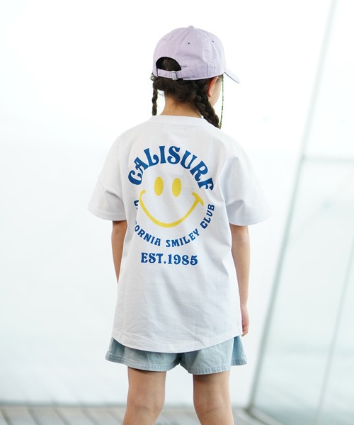 ムラサキスポーツ（ムラサキスポーツ）の「CALIFORNIA T-SHIRTS/カリフォルニア キッズ Tシャツ PTEE 242CF3ST193（Tシャツ/カットソー・キッズ・ホワイト×ピンク/ネイビー/グリーン/ホワイト×イエロー・130cm/140cm/150cm/160cm）」の9枚目の写真