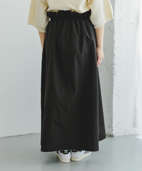 ITEMS URBANRESEARCH（アイテムズ アーバンリサーチ）の「ドロストカーゴスカート（スカート・レディース・ブラック/カーキ・FREE）」の15枚目の写真