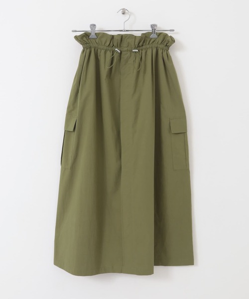ITEMS URBANRESEARCH（アイテムズ アーバンリサーチ）の「ドロストカーゴスカート（スカート・レディース・ブラック/カーキ・FREE）」の20枚目の写真