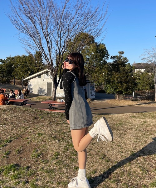 RiLi(リリ)の「デニムビスチェミニワンピ【RL】(ワンピース・レディース・グレー/ブルー・FREE)」の10枚目の写真