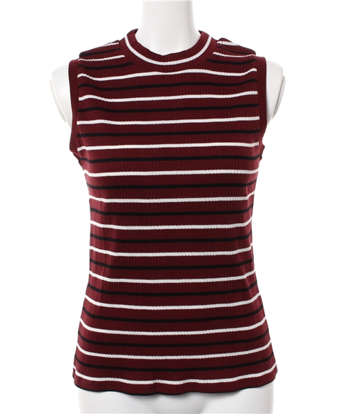 AZUL by moussy（アズールバイマウジー）の「ランダムテレコクルーノースリPO（タンクトップ・レディース・カーキ/ブラック/レッド系その他/キャメル/ダークネイビー/ホワイト系その他・MEDIUM/SMALL/LARGE/X-LARGE）」の6枚目の写真