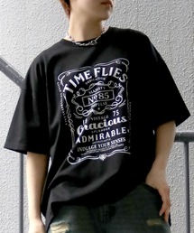 Starting Over | oversize old print T-shirt/オーバーサイズ オールド プリント クルーネック 半袖Tシャツ(Tシャツ/カットソー)