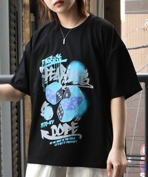 Starting Over | oversize old print T-shirt/オーバーサイズ オールド プリント クルーネック 半袖Tシャツ(Tシャツ/カットソー)